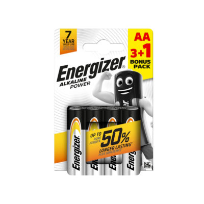 Батерии Energizer Alkaline Power AA 3+1 бр