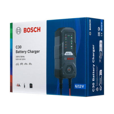 BOSCH Зарядно устройство C30, 3,8А, 6V/12V