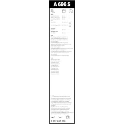 Bosch Aero Twin Комплект чистачки A696S 550/450 мм. - Image 5
