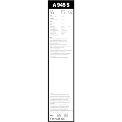 BOSCH Aero Twin Комплект чистачки A945S 650/400 мм. - Image 5