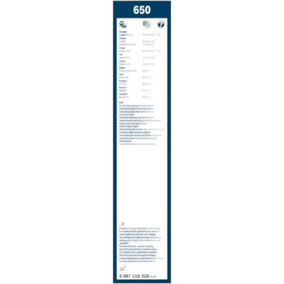 Bosch Standard Twin Комплект чистачки 650 650/650 мм. - Image 3