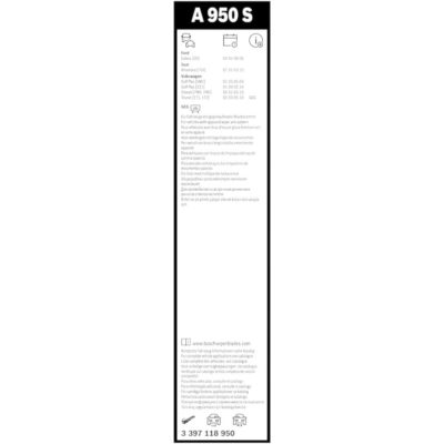 BOSCH Aero Twin Комплект чистачки A950S 700/700 мм. - Image 5