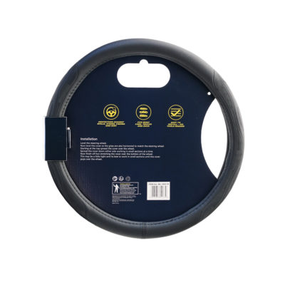 Michelin Калъф за волан 36,8-39,4 см. - черен с черен шев - ML-1001-N - Image 2