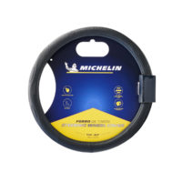 Michelin Калъф за волан 36,8-39,4 см. - черен с черен шев - ML-1001-N