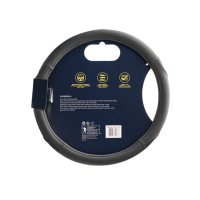 Michelin Калъф за волан 36,8-39,4 см. - черен с черен шев - ML-1003-N - Image 2