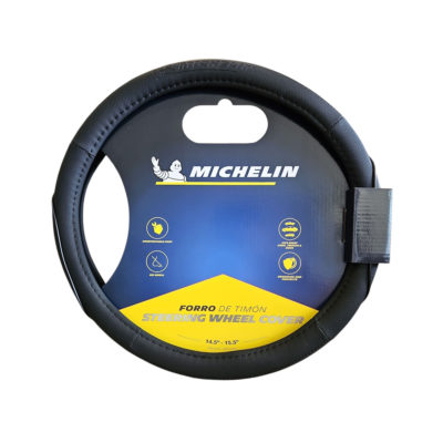 Michelin Калъф за волан 36,8-39,4 см. - черен с черен шев - ML-1003-N