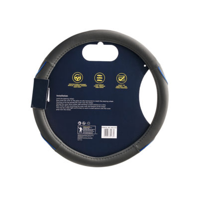 Michelin Калъф за волан 36,8-39,4 см. - черен със син шев - ML-1003-NAZ - Image 2