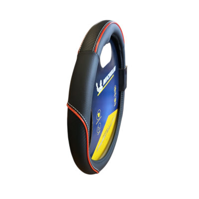 Michelin Калъф за волан 36,8-39,4 см. - черен с червен шев - ML-1004-NR - Image 3