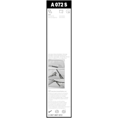 BOSCH Aero Twin Комплект чистачки A072S 600/475 мм. - Image 5