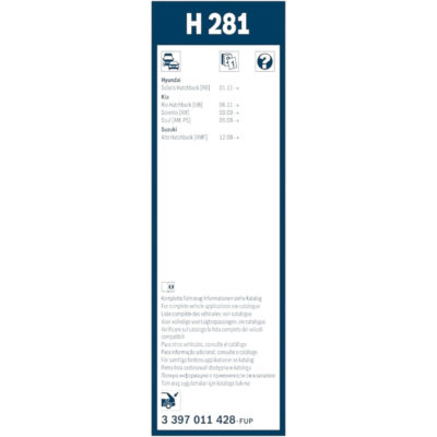 BOSCH Rear задна чистачка H281 280 мм. - Image 4