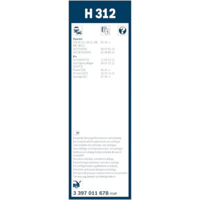 BOSCH Rear задна чистачка H312 300 мм. - Image 4