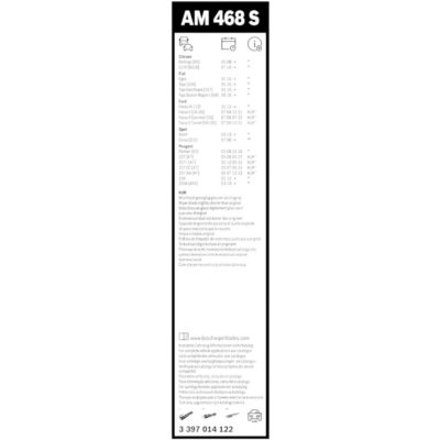 BOSCH Aero Twin Комплект чистачки AM468S 650/400 мм. - Image 4