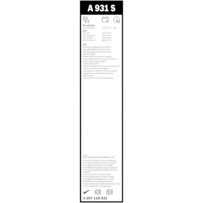 BOSCH Aero Twin Комплект чистачки A931S 550/450 мм. - Image 5