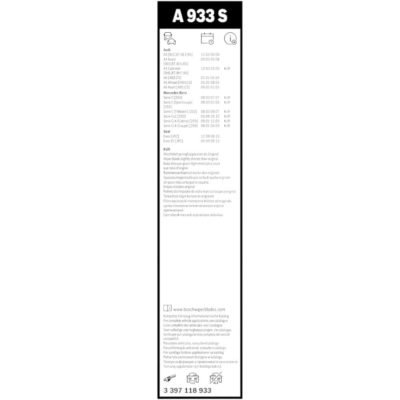 BOSCH Aero Twin Комплект чистачки A933S 550/550 мм. - Image 5