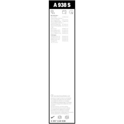 BOSCH Aero Twin Комплект чистачки A938S 600/600 мм. - Image 5