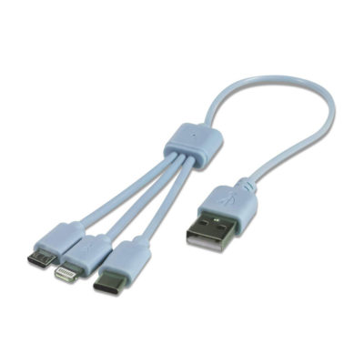 CARTREND Адаптерен кабел 3 в 1 USB/Micro USB/USB-C - Image 2