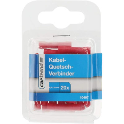 CARTREND Клеми за наставяне на кабели, 20 бр. червени - Image 2