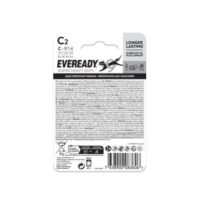 Батерии Eveready SHD цинкови C 2 бр. - Image 4