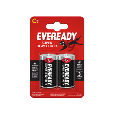 Батерии Eveready SHD цинкови C 2 бр.