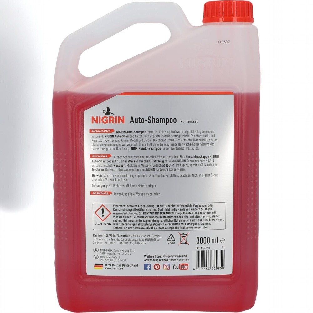 NIGRIN car shampoo concentrate 3 l - Image 4