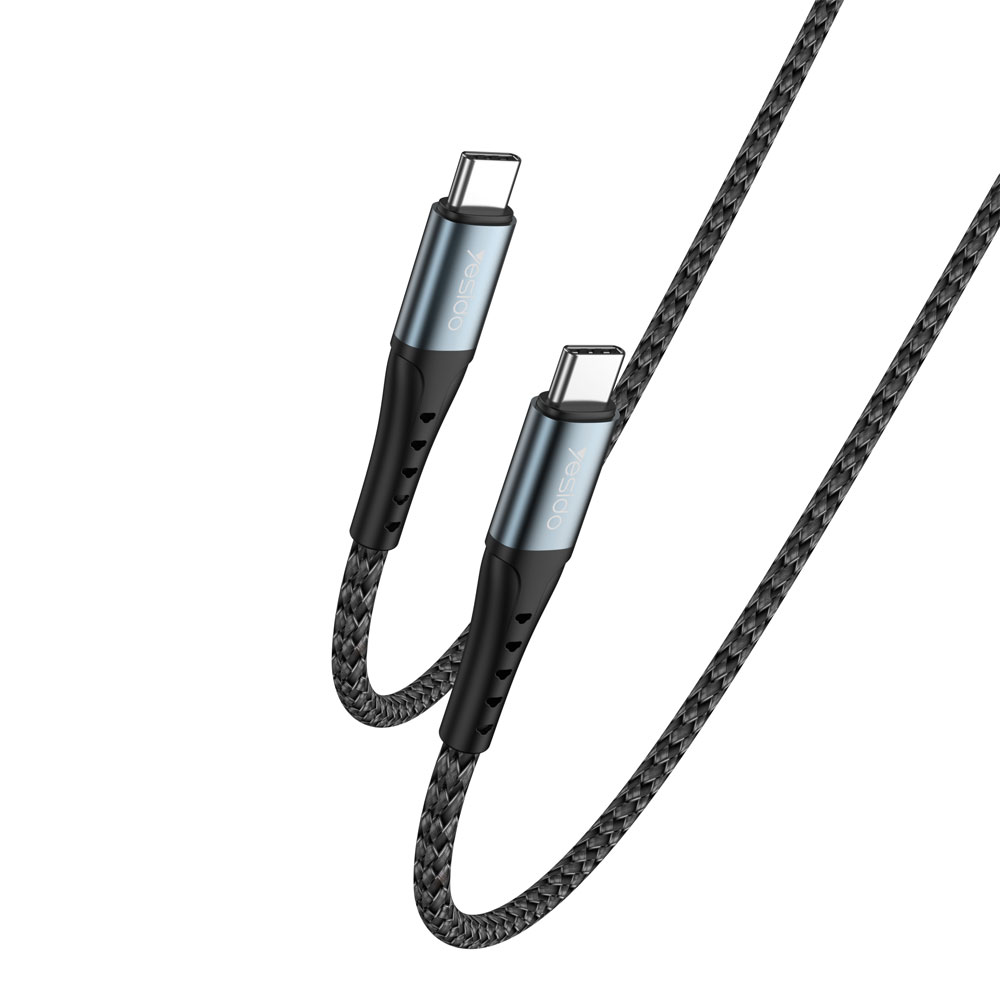 Кабел за телефон 	YESIDO USB Type-C към Type-C 120 см (max 60W) 5Gbps - Image 2