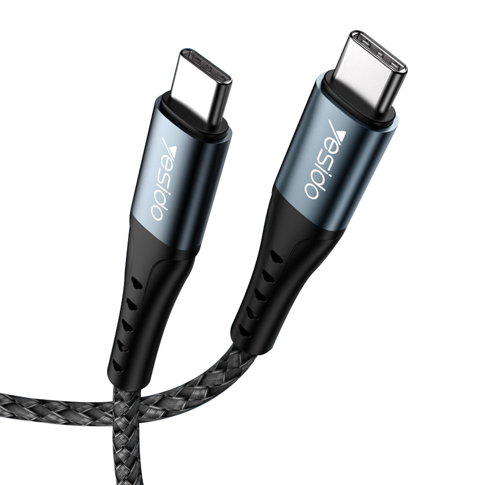 Кабел за телефон 	YESIDO USB Type-C към Type-C 120 см (max 60W) 5Gbps