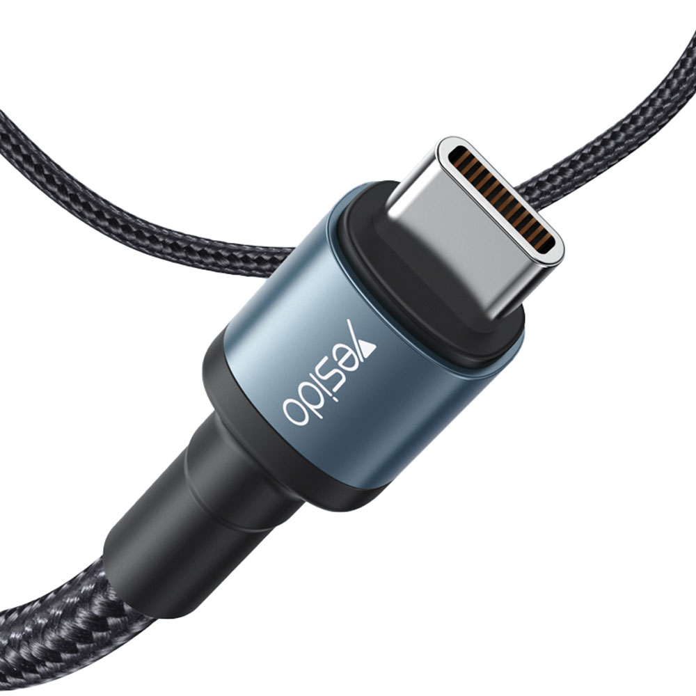Кабел за телефон YESIDO USB Type-C към Type-C 120 см (max 60W) 480Mbps - Image 2