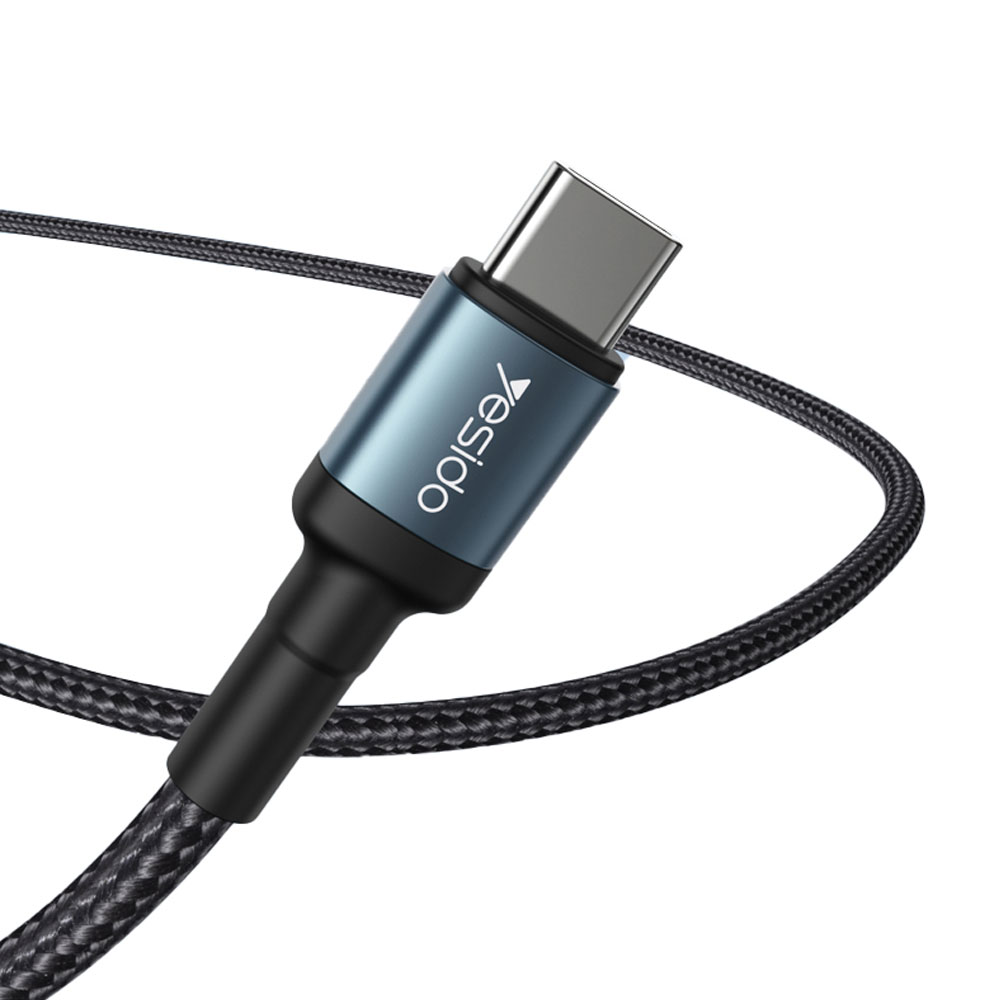 Кабел за телефон YESIDO USB Type-C към Type-C 120 см (max 60W) 480Mbps - Image 3