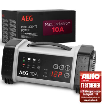 AEG Интелигентно зарядно устройство за акумулатор LT 10, 12/24 V, 10 A, 9-степенно